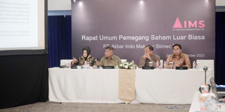 RUPS PT Akbar Indo Makmur Stimec Tbk (AIMS) 2023