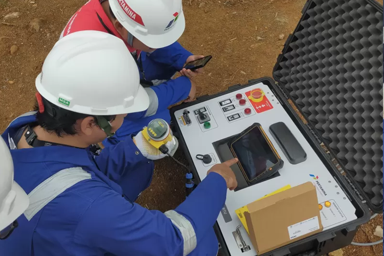 Elnusa kembangkan perangkat Geoflowtest untuk kontribusi pada digitalisasi transisi energi terbarukan. (Foto: Urbancity.co.id/Pool/Dok. Elnusa)