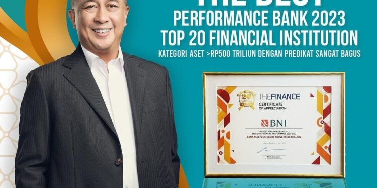 Kinerja Berkelanjutan, BNI Raih Dua Penghargaan The Finance
