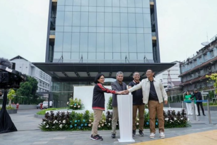 Gedung The Gade Tower yang dibesut Pegadaian memiliki keunikan desain arsitektur. (Foto: Urbancity.co.id/Pool/Dok. Jakartadaily.id)