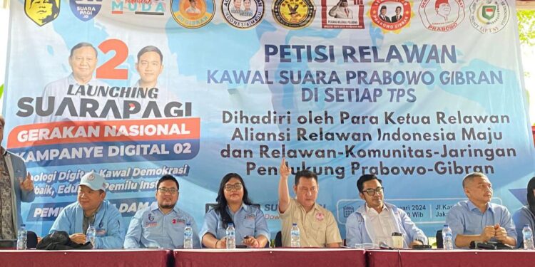 Relawan Prabowo-Gibran Luncurkan Aplikasi Suarapagi.id