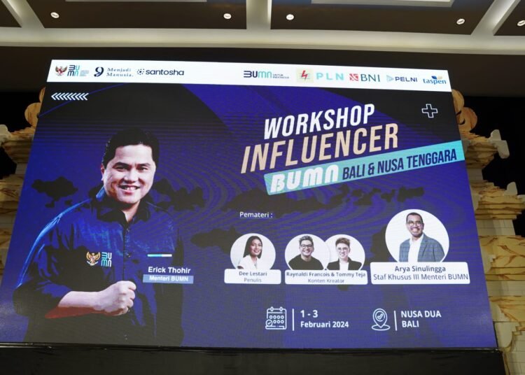 Erick Thohir : Influencer BUMN di Bali Memiliki Potensi yang Kuat sebagai Juru Bicara Informal. (Foto: Urbancity.co.id/Pool/Dok. BUMN)
