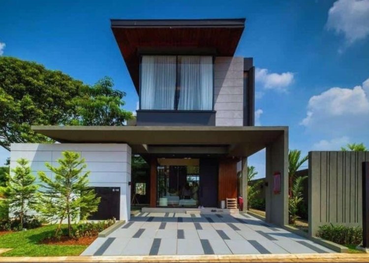 Rumah contoh tipe Portico 184/144 di klaster Tilia Shila at Sawangan (Dok. Shila at Sawangan)