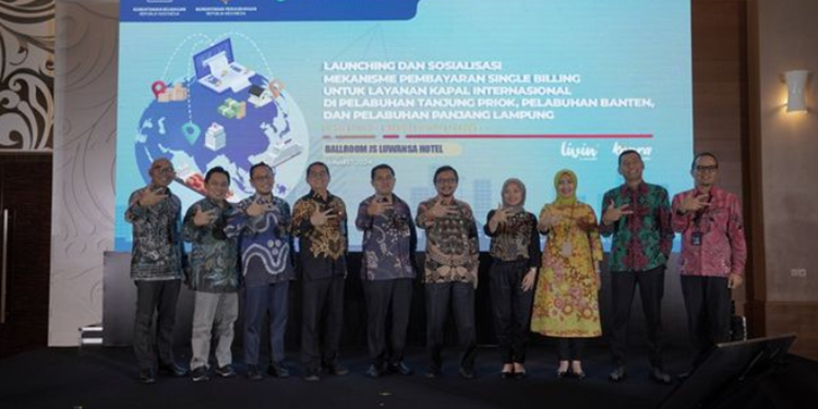 Kolaborasi Bank Mandiri – Tiga Kementerian Bikin Transaksi di Pelabuhan Makin Mudah