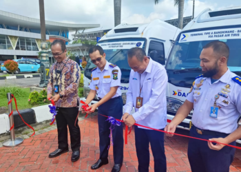 Kembali Mengaspal, Rute Damri Bandara Sultan Syarif Kasim II – Terminal Bangkinang