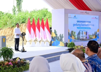 Groundbreaking Bank Kaltimtara, Jokowi: Himbara-BPD Harus Kerja Sama