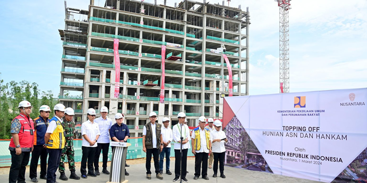 Pembangunan Hunian ASN dan Hankam di IKN Mulai Topping Off