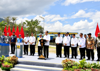 Pacu Ketahanan Pangan di Sigi, Presiden Resmikan Irigasi Gumbasa