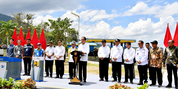 Pacu Ketahanan Pangan di Sigi, Presiden Resmikan Irigasi Gumbasa