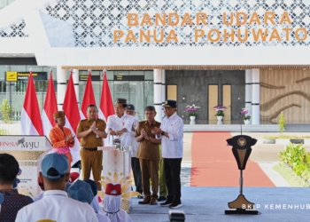 Presiden Jokowi Resmikan Bandara Panua Pohuwato Gorontalo
