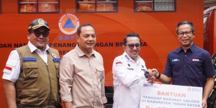 BNI Kembali Berikan Bantuan untuk Korban Bencana Alam Sumbar