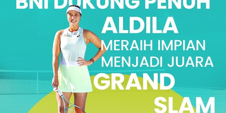BNI Dukung Penuh Aldila Meraih Impian Menjadi Juara Grand Slam