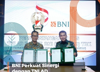 BNI Perkuat Sinergi dengan TNI AD Melalui Penyediaan Layanan Keuangan Terintegrasi
