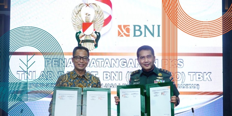 BNI Perkuat Sinergi dengan TNI AD Melalui Penyediaan Layanan Keuangan Terintegrasi