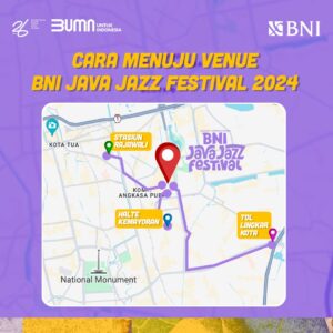 Rute BNI Java Jazz Festival 2024