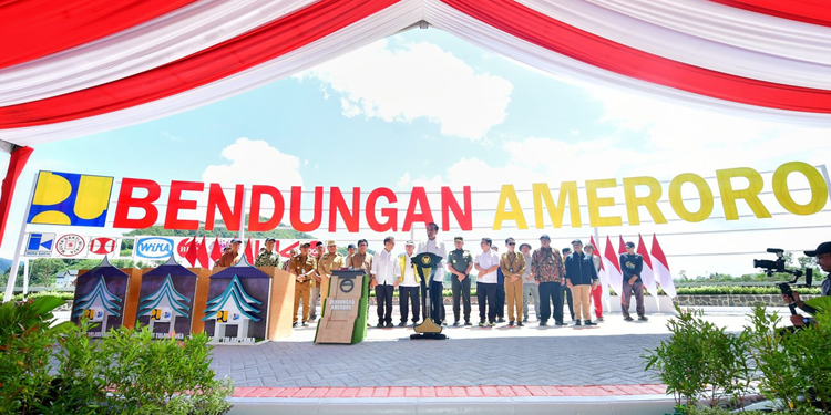 Cegah Krisis Air dan Reduksi Banjir, Presiden Resmikan Bendungan Ameroro