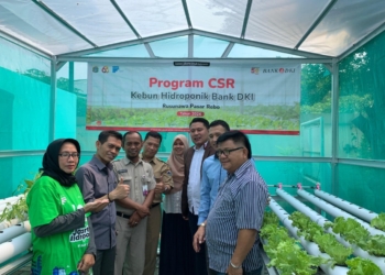 Perwujudan Konsep ESG, Bank DKI Resmikan Kebun Hidroponik ke-10