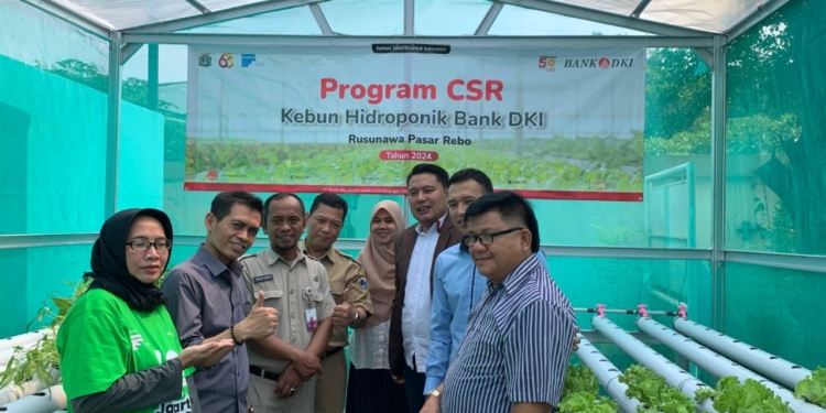 Perwujudan Konsep ESG, Bank DKI Resmikan Kebun Hidroponik ke-10