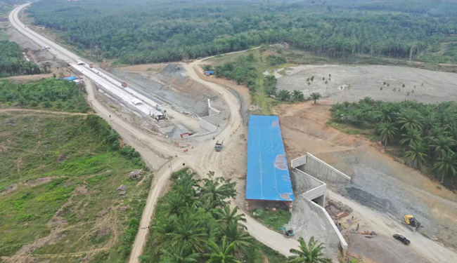 HKI: Konstruksi Tol Tanjung Pura – Pangkalan Brandan Capai 92,05 Persen