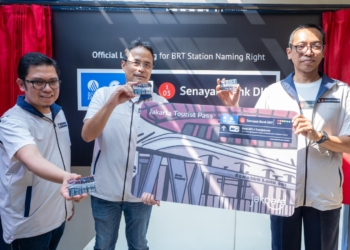 Sinergi Bank DKI dan Transjakarta Resmikan Halte Baru
