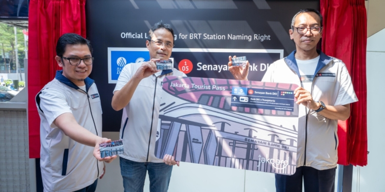 Sinergi Bank DKI dan Transjakarta Resmikan Halte Baru