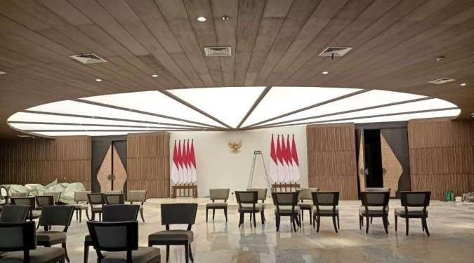 Produk Asal Tiongkok Ini Dipilih Sebagai Plafon Ruang Istana Kepresidenan di IKN