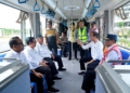 Presiden Jajal Trem Otonom Tanpa Rel di IKN