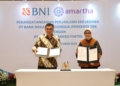 Wujudkan Ekonomi Inklusif dan Digitalisasi Akses Pembiayaan UMKM, BNI Jalin Kerjasama dengan Amartha