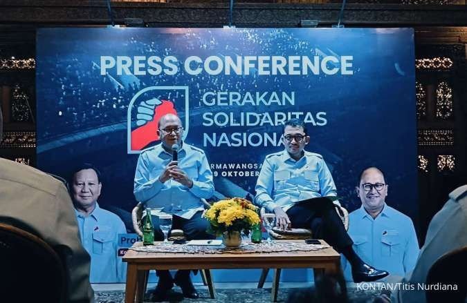 Ketua Umum GSN Rosan Perkasa Roeslani memberikan keterangan bersama Sekretaris Jenderal GSN Bobby Gafur Umar di Jakarta, Selasa (29/10/2024). (Dok. GSN)