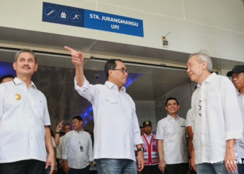 Menhub Resmikan Peningkatan Standar Layanan di Stasiun Jurangmangu