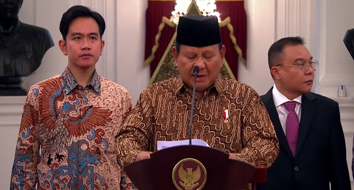 Presiden Prabowo Umumkan Nama 56 Wakil Menteri Negara di Kabinet Merah Putih Periode 2024-2029