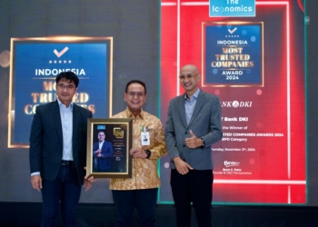 Direktur Keuangan dan Strategi Bank DKI Raih Most Popular CFO Awards 2024