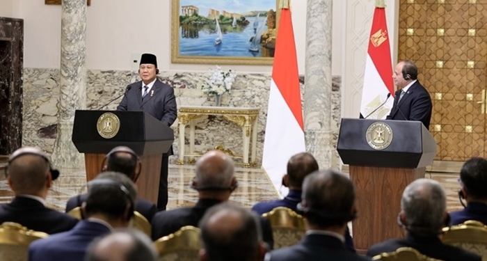 Presiden Prabowo dan Presiden Mesir Kompak Menyuarakan Gencatan Senjata di Palestina