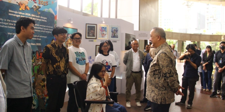 Dukung Karya Disabilitas, Kantor Pusat BNI Pajang Karya Lukis 7 Seniman Visual Muda