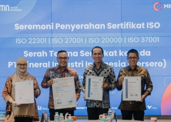 MIND ID Terima Empat Sertifikat ISO Sebagai Komitmen pada Keberlanjutan Bisnis