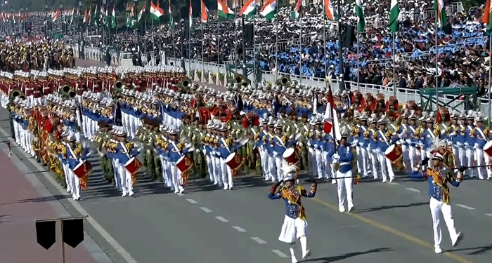 Momen Bangga, Prabowo Terima Salam Hormat Kontingen Indonesia di Parade Hari Republik India