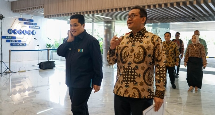 Mendag Busan dan Menteri Erick Kolaborasi Maksimalkan Program UKM BISA Ekspor Agar Bisa Go International