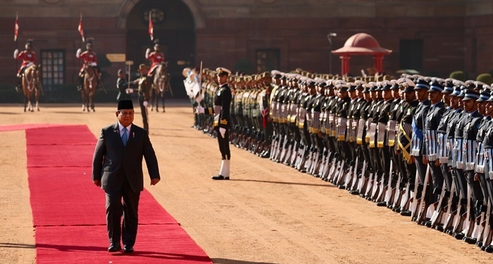 Disambut Resmi di Istana Kepresidenan India, Prabowo: Saya Sangat Merasa Terhormat