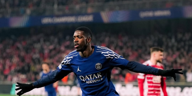 Dua Gol Dembele Bawa PSG Bungkam Brest 3-0, Langkah ke 16 Besar Liga Champions Kian Dekat