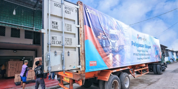 BNI Xpora Lepas Kripik Tempe Kultiva Ekspor Produk ke China