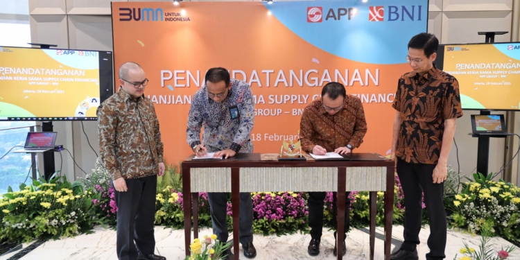 BNI Salurkan Pembiayaan Supply Chain untuk Mitra APP Group