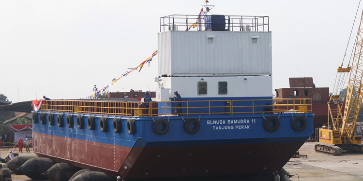 Dukung Operasional Hulu Migas, Elnusa Rilis Armada Hopper Barge