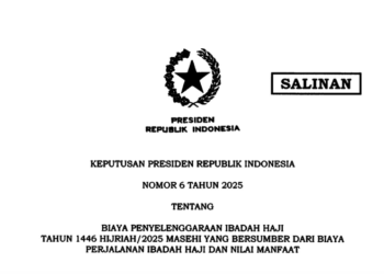 Pemerintah Resmi Tetapkan Biaya Penyelenggaraan Haji 1446 H, Ini Keppresnya