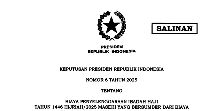 Pemerintah Resmi Tetapkan Biaya Penyelenggaraan Haji 1446 H, Ini Keppresnya