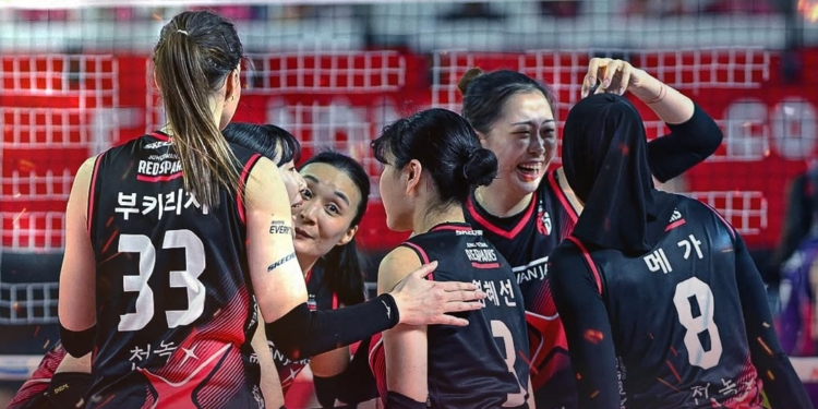 Megawati Hangestri Tampil Gemilang, Red Spark Paksa Pink Spider Main Leg 5 Final Liga Voli Korea 2025!