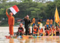 Penyanyi AS Melly Mike Terbang ke Riau untuk Pacu Jalur Tanpa Bayaran