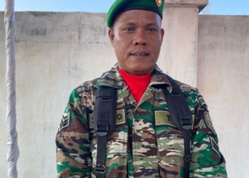 Upacara 17 Agustus di Desa Sedari Dipimpin Sertu Jemy