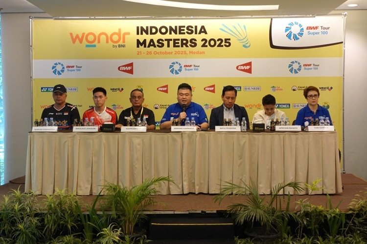 Press Conference penyelenggaraan Wondr by BNI Indonesia Masters 2025, Senin, 20 Oktober 2025. (Foto: Urbancity.co.id/Pool/Dok.BNI)