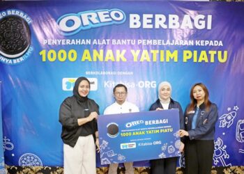 OREO Salurkan Donasi Alat Bantu Pembelajaran Kepada 1.000 Anak Yatim Piatu