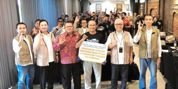 BULOG Sosialisasikan Asuransi Pertanian untuk Lindungi Petani Tabanan